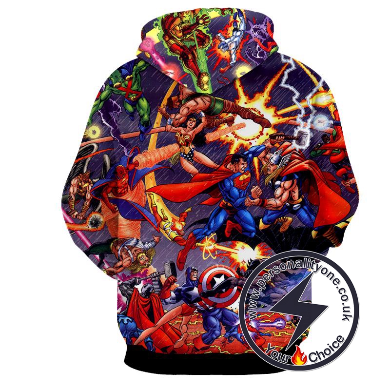 Justice League - Justice League 3D - Justice League Hoodies